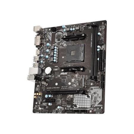 MSI B450M-A PRO MAX AMD Socket AM4 DDR4 HDMI/DVI-D Micro ATX M.2 USB 3.2 Motherboard