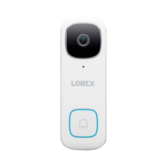 Lorex 2K Wired White Video Doorbell - 1 Pack