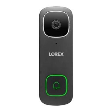 Lorex 2K Wired Black Video Doorbell - 1 Pack