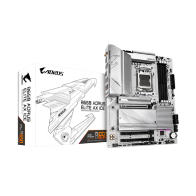 Gigabyte B650 AORUS Elite AX ICE AM5 DDR5 Micro ATX Motherboard