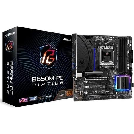 ASRock B650M PG Riptide AMD AM5 DDR5 Micro ATX Motherboard