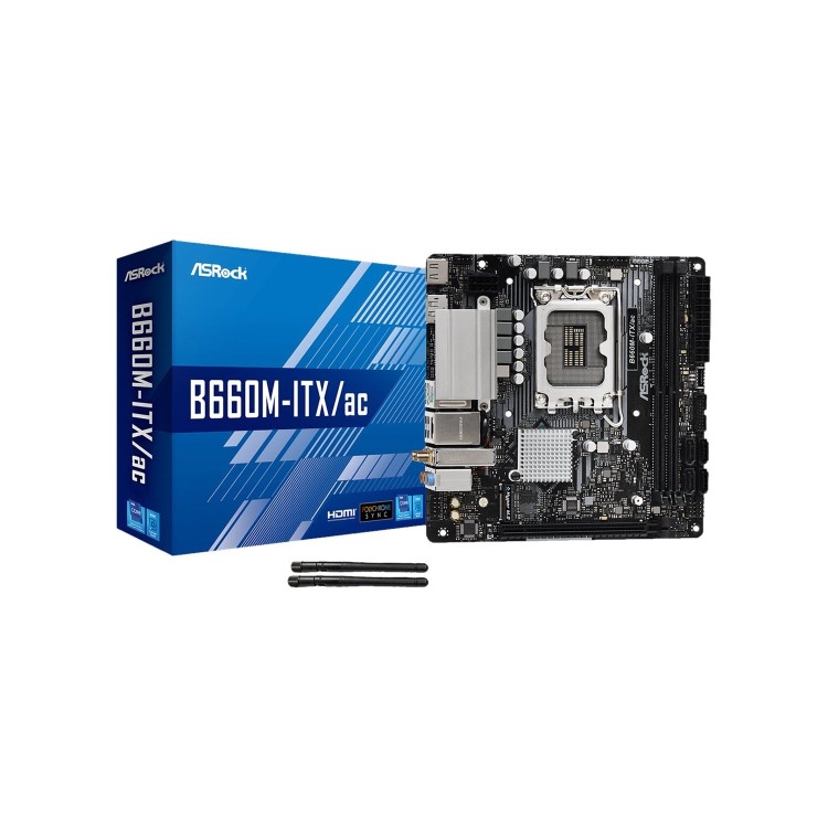 ASROCK Intel B660M-ITX/AC B660 Mini ITX Motherboard