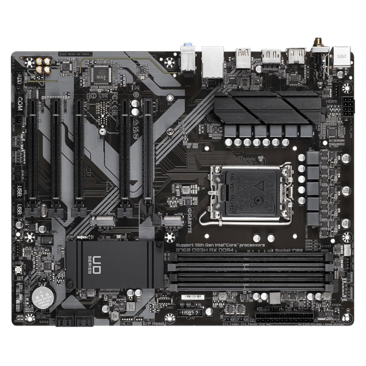 Gigabyte B760 DS3H AX DDR4 Intel B760 LGA 1700 DDR4 ATX Motherboard