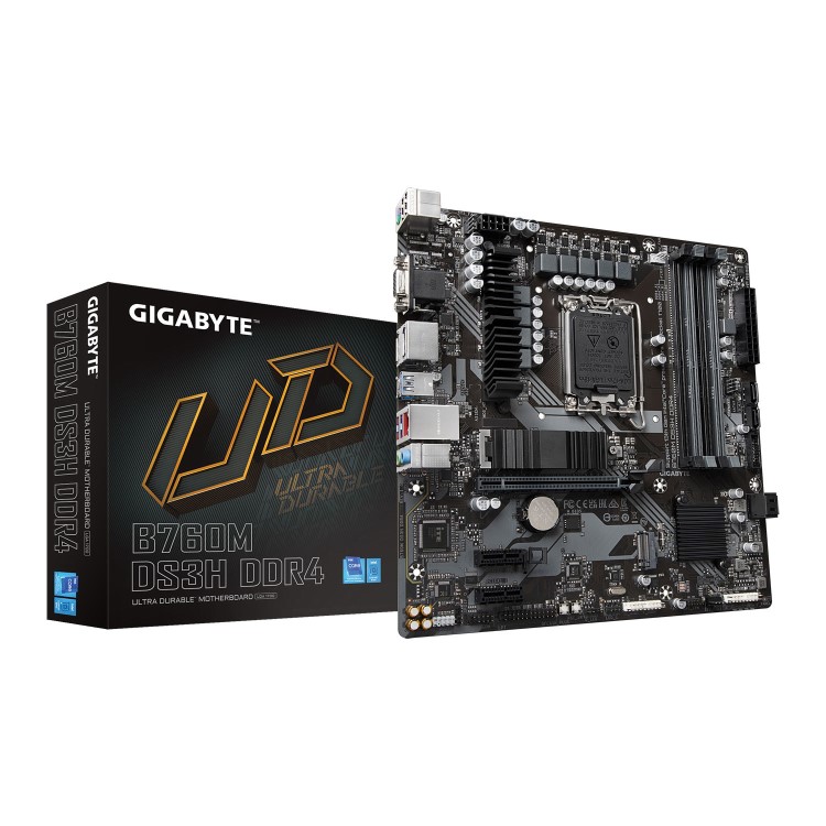 Gigabyte B760M DS3H Intel B760 LGA 1700 DDR4 Micro ATX Motherboard