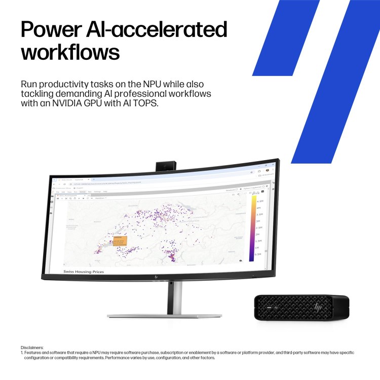 Z2 Mini G1i Workstation Desktop PC, Windows 11 Pro, Intel Core™ Ultra 9, 64GB RAM, 1TB SSD, RTX™ 2000 Ada
