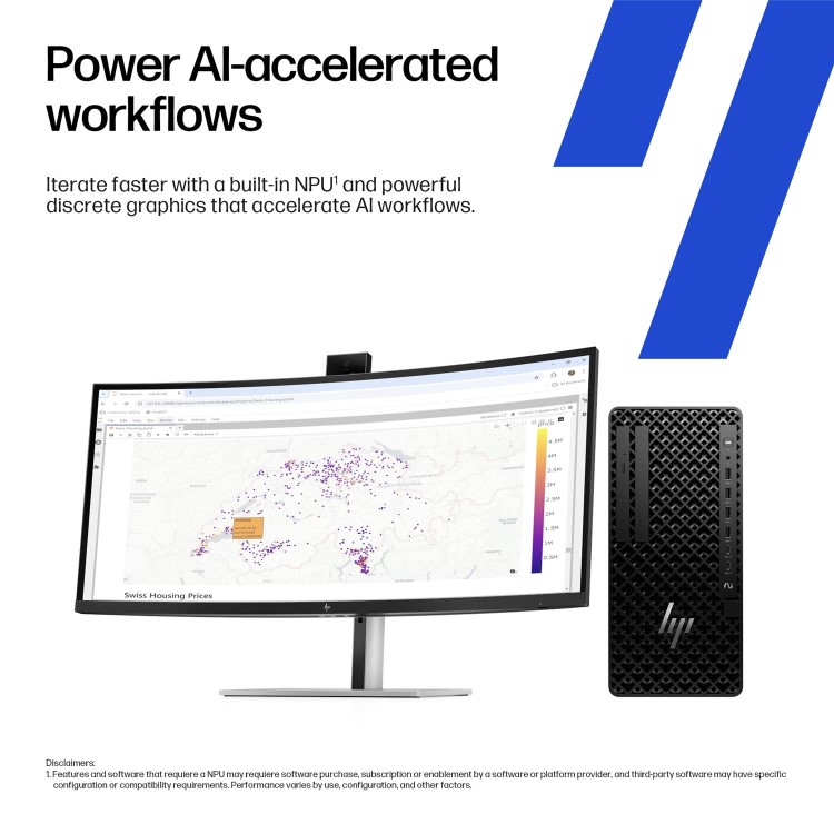 Z1 Tower G1i Desktop PC, Windows 11 Pro, Intel Core™ Ultra 9, 32GB RAM, 1TB SSD