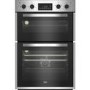 Refurbished Beko BBDF26300X 60cm Double Built In Electric Oven Stainless Steel