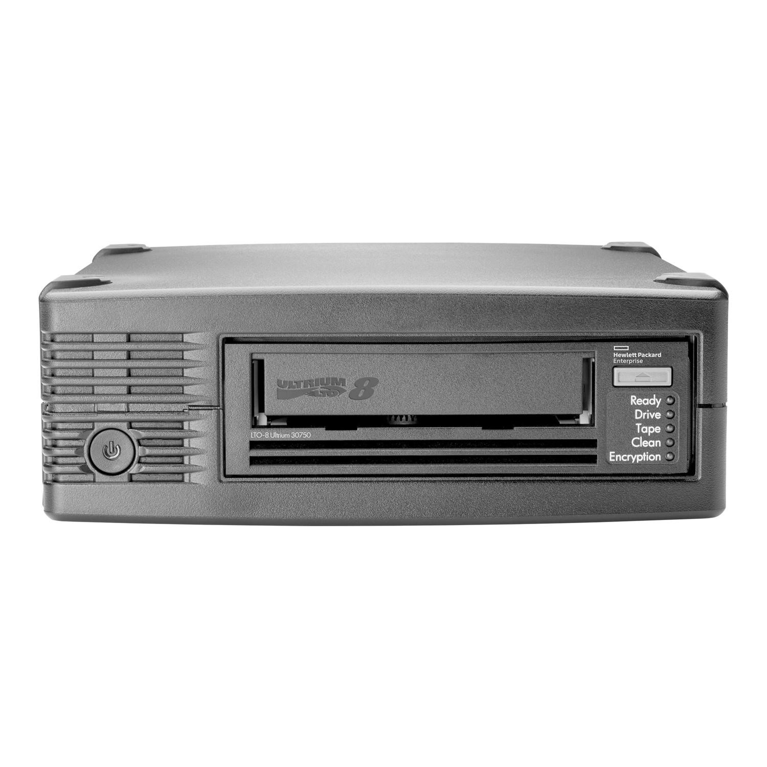 Hewlett Packard HPE StoreEver LTO-8 Ultrium 30750 - Tape drive - LTO Ultrium 12 TB / 30 TB - Ultrium 8 - SAS-2 - externa