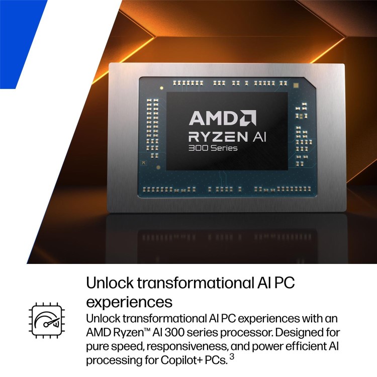 HP OmniBook X FlipNGAI 14-fk0004na Copilot+ PC AMD Ryzen AI 5 16GB RAM 512GB SSD 14 Inch Windows 11 Touchscreen Laptop