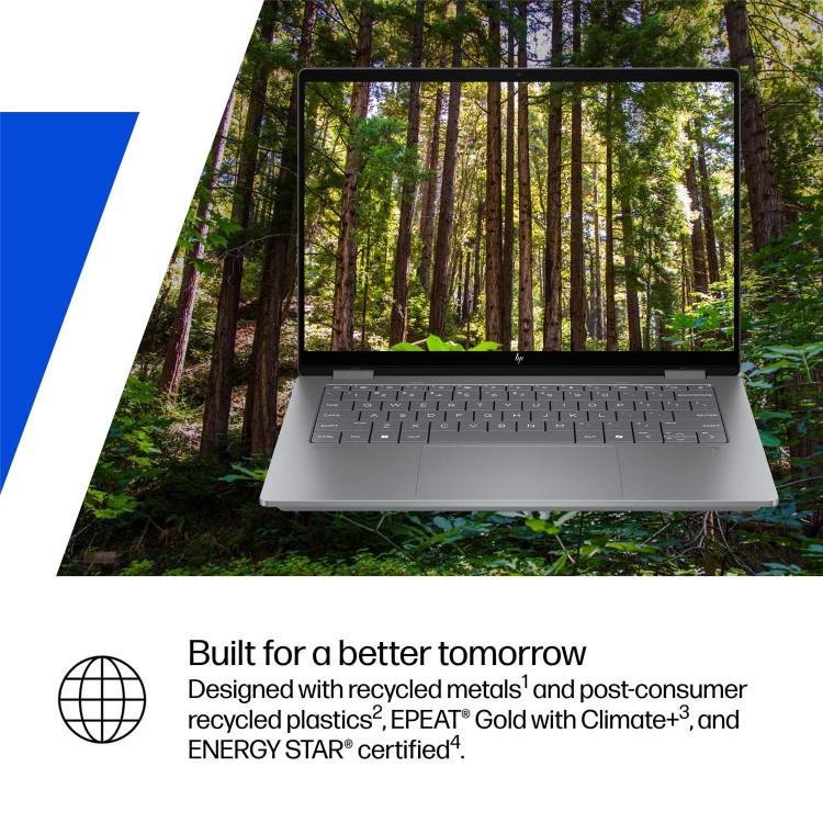 HP OmniBook X FlipNGAI 14-fk0004na Copilot+ PC AMD Ryzen AI 5 16GB RAM 512GB SSD 14 Inch Windows 11 Touchscreen Laptop