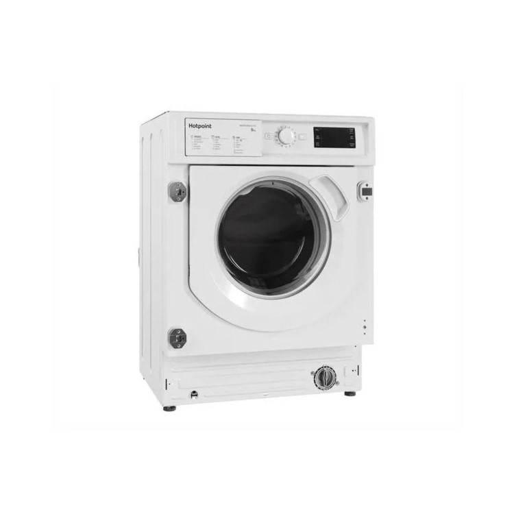 Refurbished Hotpoint Anti-stain BIWMHG81485UKN Integrated 8KG 1400 Spin Washing Machine White