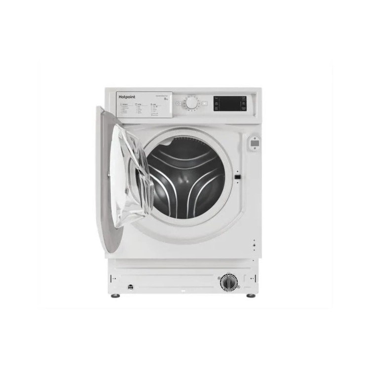 Refurbished Hotpoint Anti-stain BIWMHG81485UKN Integrated 8KG 1400 Spin Washing Machine White