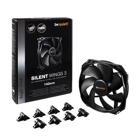 Be Quiet Silent Wings 3 x 140mm PWM Case Fan Black Fluid-dynamic Bearing