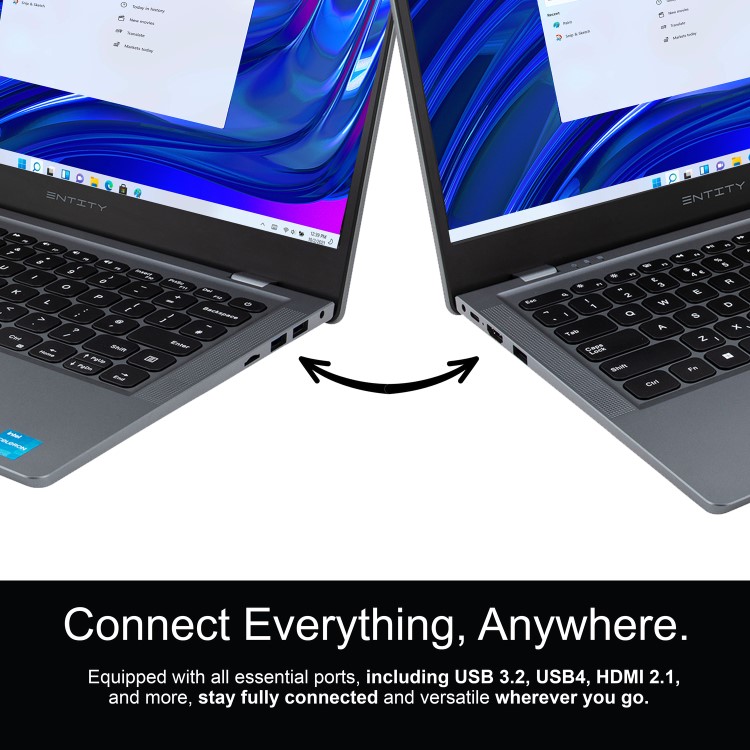 Entity Book 14 Intel Celeron 4GB RAM 128GB eMMC 14 Inch Windows 11 Laptop