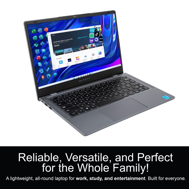 Entity Book 14 Intel Celeron 4GB RAM 128GB eMMC 14 Inch Windows 11 Laptop