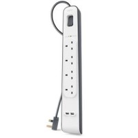Belkin 4 Way Surge Protection Strip with USB Charging
