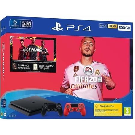 Sony Playstation 4 500GB With  FIFA 20  +2 Dual Shock 4 Controllers