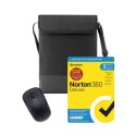 BUN/21397150/89192 Norton 360 Deluxe with Genius NX-7000 Wireless Mouse and Belkin 15.6 Inch Laptop Sleeve with Shoulder Strap