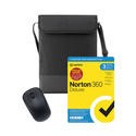 Norton 360 Deluxe with Wireless Mouse and 15.6 Inch Laptop Sleeve