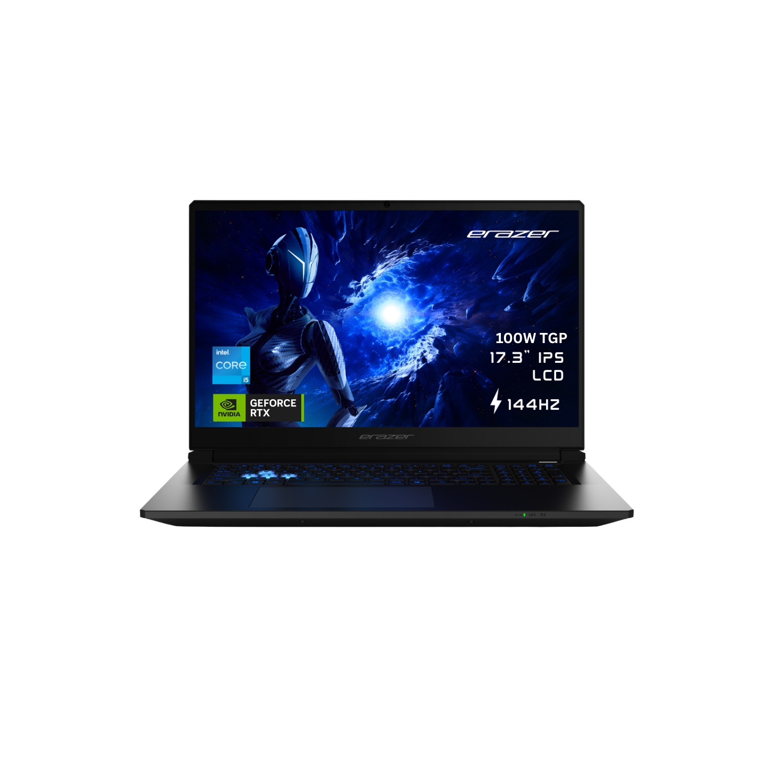 ERAZER Scout 17 E1 Intel Core 5 RAM 1TB SSD RTX 5050 144Hz 17.3 Inch Windows 11 Gaming Laptop