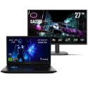 BUN/30039887/98889 Medion Erazer Deputy 15 P1 Intel Core 7 16GB RAM 1TB SSD 15.6 Inch 144Hz GeForce RTX 5060 Gaming Laptop with Cooler Master GA2711 27" IPS QHD 100Hz 1ms Gaming Monitor