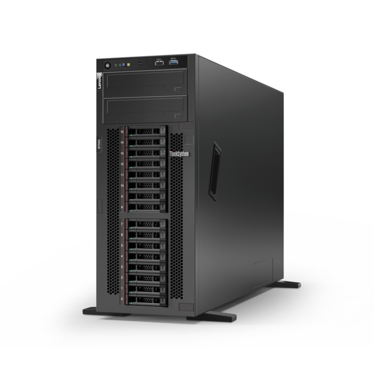 Lenovo ThinkSystem ST550 Intel Xeon Silver 4208 2.1GHz 8c 32GB RAM 4U Tower Server with Micron 5400 PRO 480GB Self-Encrypting Drive