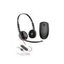 Poly Blackwire 3220 USB Headset and HP 235 Wireless Mouse Set