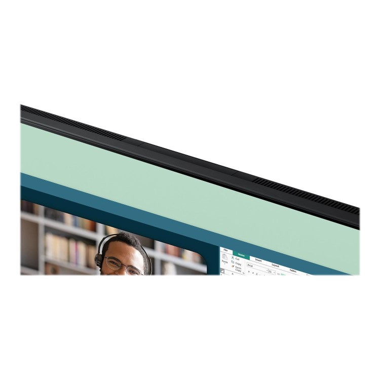 Box Opened Samsung S24A400VEU 24" IPS LED FHD FreeSync Monitor with Webcam & Speaker - Black