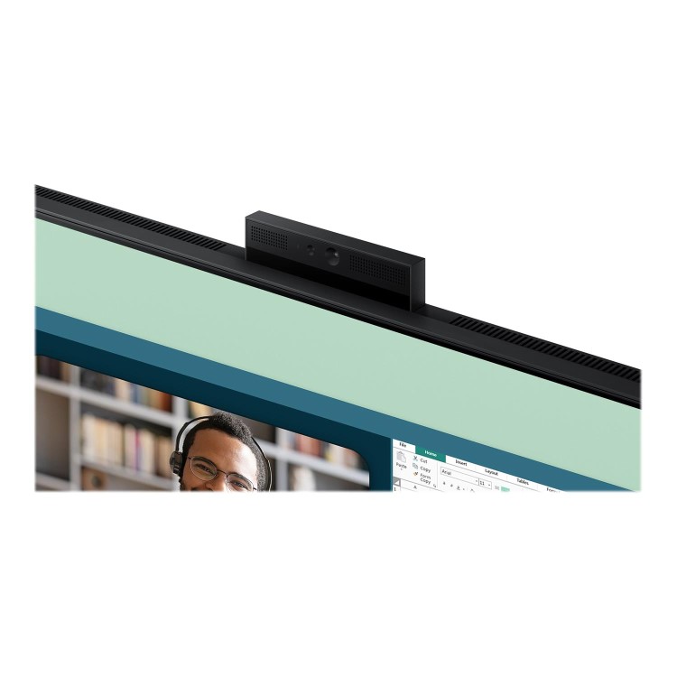 Box Opened Samsung S24A400VEU 24" IPS LED FHD FreeSync Monitor with Webcam & Speaker - Black