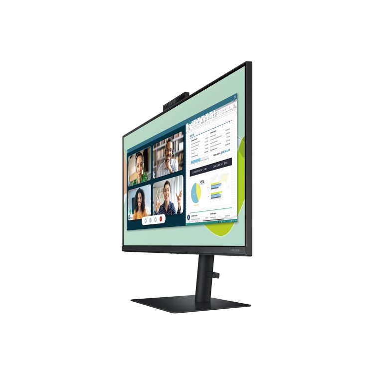 Box Opened Samsung S24A400VEU 24" IPS LED FHD FreeSync Monitor with Webcam & Speaker - Black