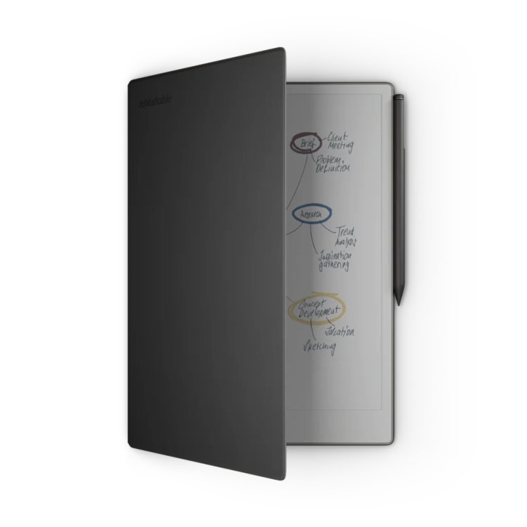 Refurbished ReMarkable 2 Tablet with Pen and Black Leather Case