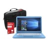Refurbished HP Stream 14-ax050sa 14&quot; Intel Celeron N3060 1.6GHz 4GB 32GB eMMC Windows 10 Laptop in Blue Laptop Bundle