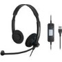 Tech Air 15.6 Inch Briefcase Laptop Bag Black and EPOS IMPACT SC60 USB ML Double Sided On-ear Stereo with Microphone Headset