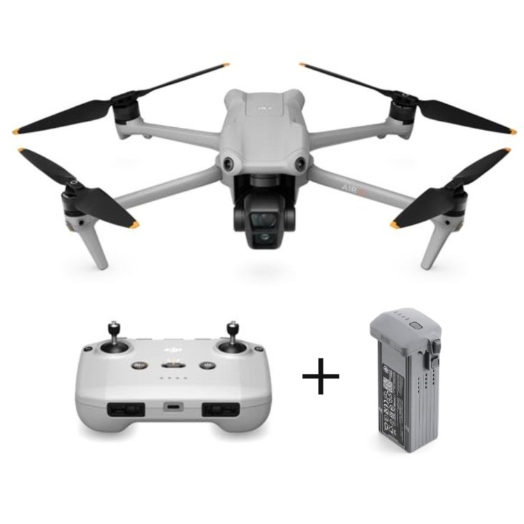 DJI Air 3 RC-N2 with Free Extra DJI Air 3 Intelligent Flight Battery