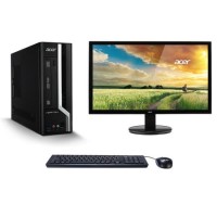 Acer Veriton X4650G Core i5-6400 4GB 128GB SSD Win 10 Pro Desktop + Acer 24" HDMI VGA Monitor Bundle
