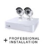 HomeGuard 2 Camera 1080p HD DVR System with 1TB HDD & Professional Installation