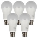 BUN/IQ-wifiBulbB22/70007 electriQ Smart Lighting Colour Wifi Bulb with B22 bayonet ending - Alexa & Google Home compatible - 5 Pack