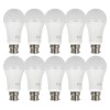 electriQ Smart dimmable colour Wifi Bulb with B22 bayonet ending - Alexa &amp; Google Home compatible - 10 Pack