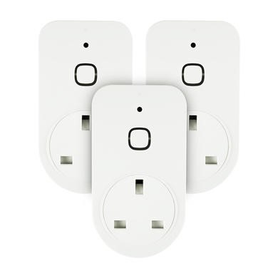 electriQ Smart Wi-Fi plug with power meter - Alexa/Google Home compatible - Triple Pack