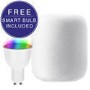 APPLE HomePod Smart Speaker White with FREE GU10 Smart Bulb