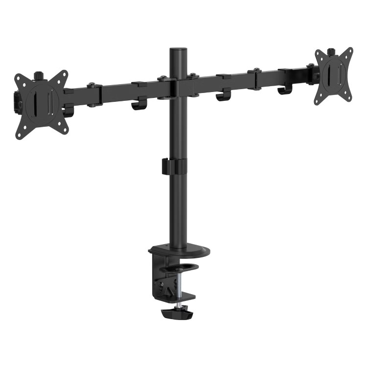 electriQ Dual Monitor Arm + PC Mount