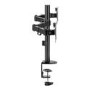 electriQ Dual Monitor Arm + PC Mount