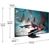 Samsung QE65Q800TATXXU 65&quot; 8K Ultra Sharp HD HDR10+ Smart QLED TV with Soundbar &amp; Subwoofer