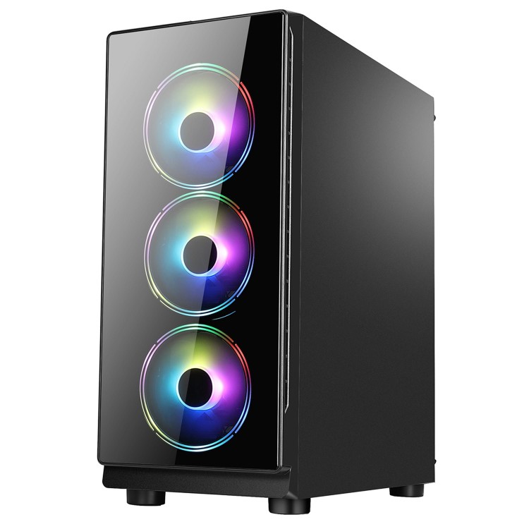 REACT Core i3-10100F 16GB 1TB SSD GeForce GT 1030 No OS Desktop Gaming PC With Marvo Scorpion CM409-UK & electriQ Gaming Monitor Gaming PC Bundle