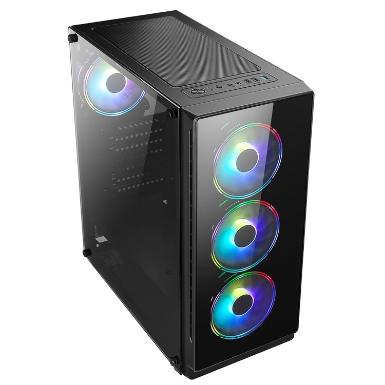 REACT Core i3-10100F 16GB 1TB SSD GeForce GT 1030 No OS Desktop Gaming PC With Marvo Scorpion CM409-UK & electriQ Gaming Monitor Gaming PC Bundle