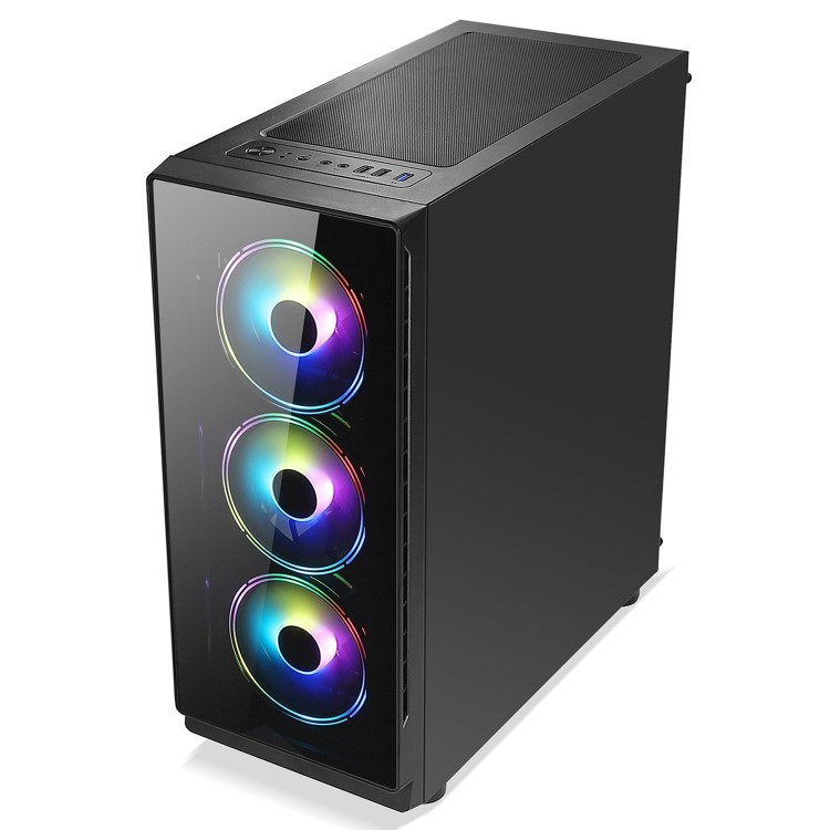 REACT Core i3-10100F 16GB 1TB SSD GeForce GT 1030 No OS Desktop Gaming PC With Marvo Scorpion CM409-UK & electriQ Gaming Monitor Gaming PC Bundle