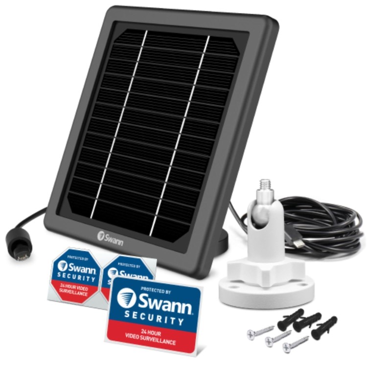 Swann Gen 2 Solar Panel + Outdoor Camera Mount For Wirefree Camera