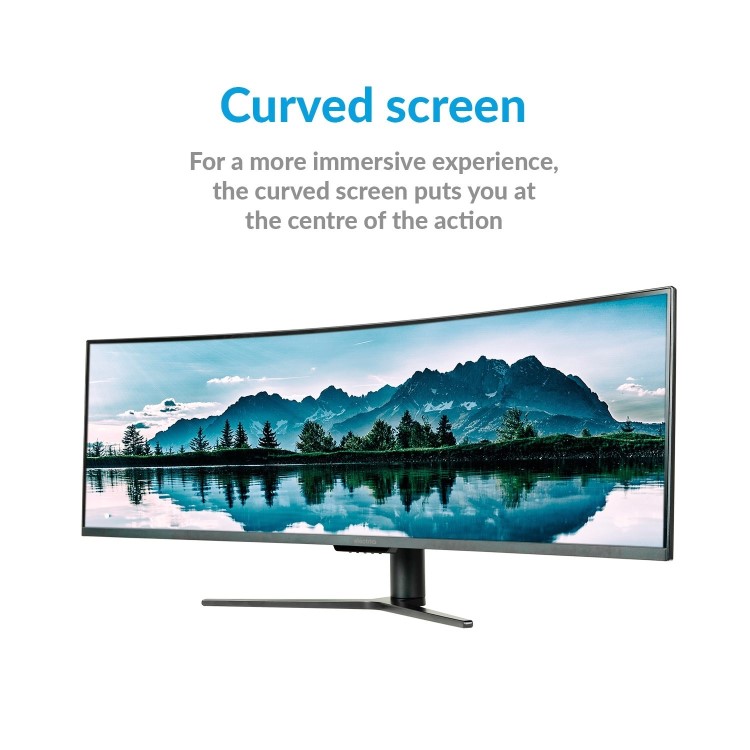 Bundle of Refurbished HP EliteDesk 800 G4 Win11 Pro SFF Desktop and New electriQ 49" QLED UltraWide Curved Monitor