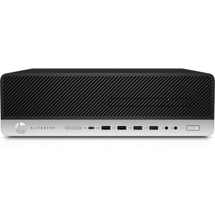 Bundle of Refurbished HP EliteDesk 800 G4 Win11 Pro SFF Desktop and New electriQ 49" QLED UltraWide Curved Monitor