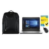 Refurbished HP EliteBook 840 G3 Ultrabook Core i5 6th gen 8GB 256GB 14 Inch Windows 10 Professional Laptop with Laptop Backpack with Genius NX-7000 Wireless Mouse Black